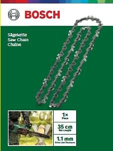 BOSCH - Chaîne de tronçonneuse 35cm - Acier - Pas (3/8") 52 maillons - large