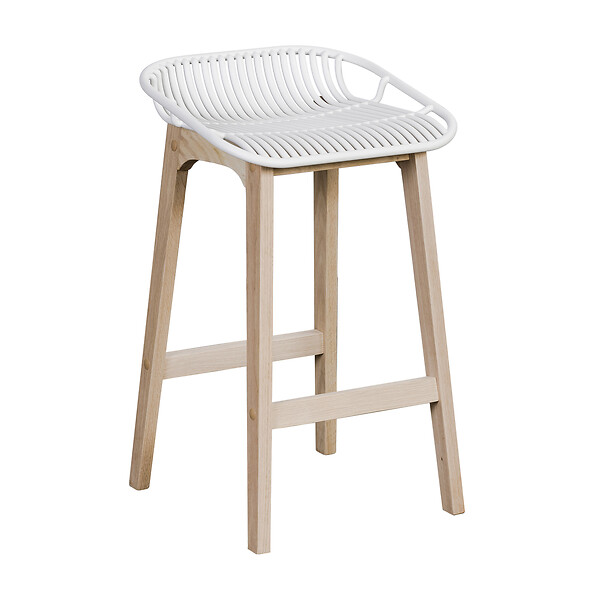 HOME SIGHT - Lot de 2 chaises de bar Homesight - Blanc - large