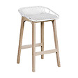 HOME SIGHT - Lot de 2 chaises de bar Homesight - Blanc - vignette