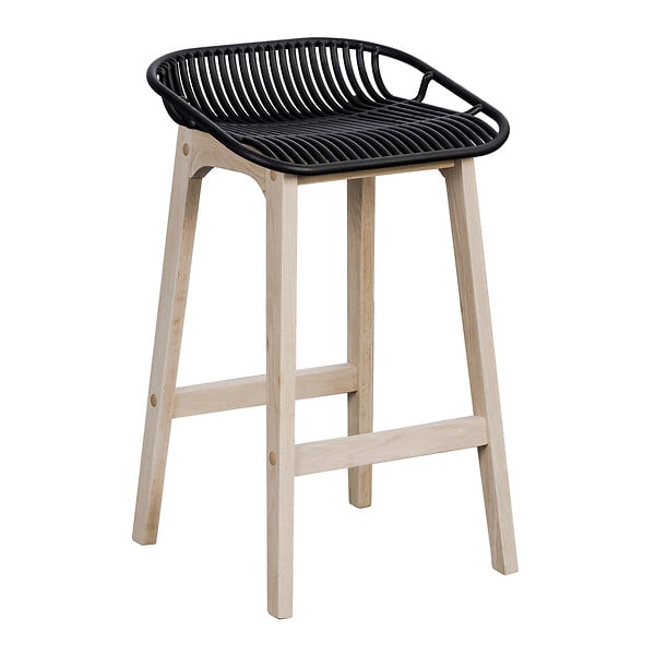 HOME SIGHT - Lot de 2 chaises de bar Homesight - Noir - large
