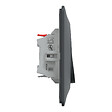 SCHNEIDER ELECTRIC - Ovalis - Monobloc - Interrupteur va et vient - 10AX - Anthracite - vignette
