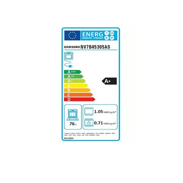 SAMSUNG - Four Intégrable Multifonction 76l 60cm Pyrolyse Inox - NV7B45305AS - large