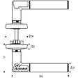 VACHETTE - Ensemble sur rosaces Vachette série CODE HANDLE - vignette