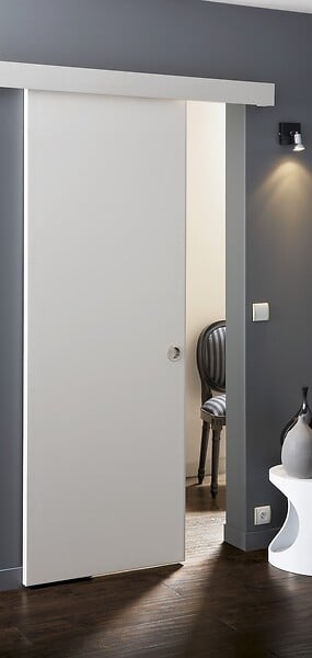CENTRALE BRICO - Porte coulissante bois, H.204 x l.73 cm - large