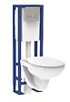 SIAMP - Pack WC suspendu Actua - Sans bride - Double volume 3/6L - vignette