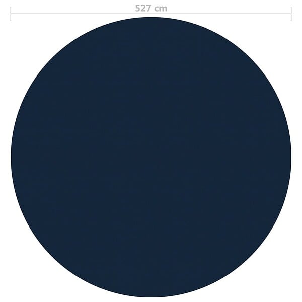 VIDAXL - vidaXL Film solaire de piscine flottant PE 527 cm Noir et bleu - large