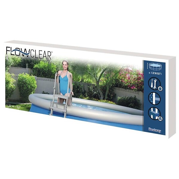 BESTWAY - Bestway Échelle de piscine de sécurité à 4 marches Flowclear 132 cm - large