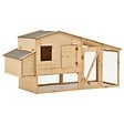 VIDAXL - vidaXL Poulailler Bois de pin massif 178x67x92 cm - vignette