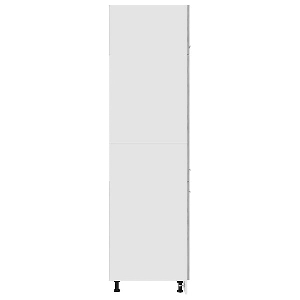 VIDAXL - vidaXL Armoire de réfrigérateur Gris béton 60x57x207 cm Aggloméré - large