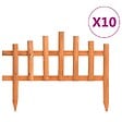 VIDAXL - vidaXL Bordure de jardin 10 pcs Bois de sapin 4,4 m - vignette