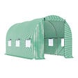 OUTSUNNY - Serre de jardin tunnel 4,5L x 2l x 2H m châssis tubulaire acier galvanisé renforcé 1,8 cm 6 fenêtres 1 porte vert - vignette