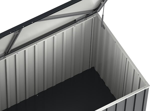DURAMAX - Coffre de rangement métal 1,27m² - 1,74 x 0,73 m - Anthracite - large