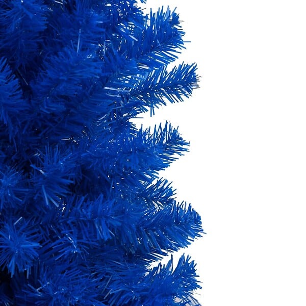 VIDAXL - vidaXL Arbre de Noël artificiel pré-éclairé et boules bleu 150 cm PVC - large