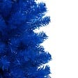 VIDAXL - vidaXL Arbre de Noël artificiel pré-éclairé et boules bleu 150 cm PVC - vignette