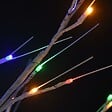 VIDAXL - vidaXL Sapin de Noël 140 LED colorées Saule 1,5 m Int/Ext - vignette