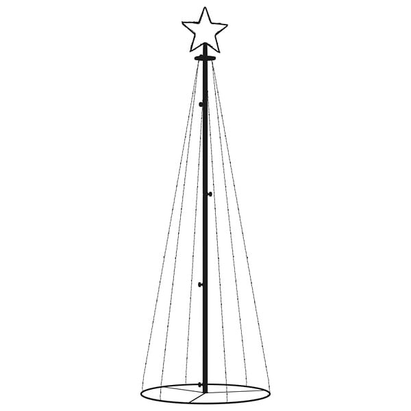 VIDAXL - vidaXL Arbre de Noël cône 108 LED Blanc froid 70x180 cm - large