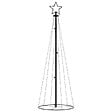 VIDAXL - vidaXL Arbre de Noël cône 108 LED Blanc froid 70x180 cm - vignette