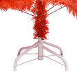 VIDAXL - vidaXL Arbre de Noël artificiel pré-éclairé et boules rouge 150 cm PVC - vignette