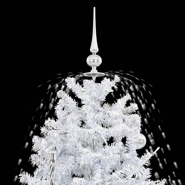 VIDAXL - vidaXL Arbre de Noël neigeux avec base de parapluie Blanc 190 cm - large