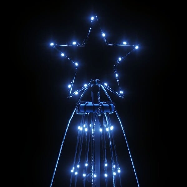 VIDAXL - vidaXL Sapin de Noël avec piquet 1134 LED Bleues 800 cm - large