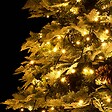VIDAXL - vidaXL Sapin de Noël pré-éclairé et pommes de pin vert 195cm PVC et PE - vignette
