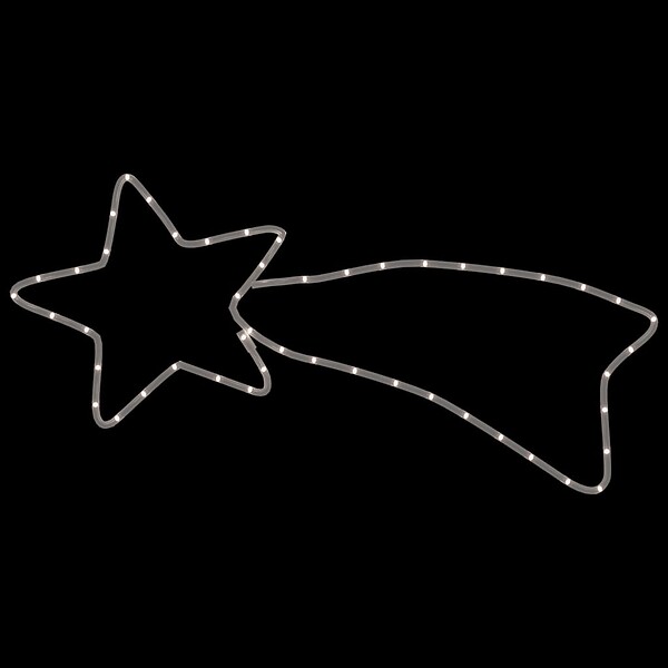 VIDAXL - vidaXL Figures de comète de Noël 48 LED 3 pcs Blanc chaud 65x28 cm - large