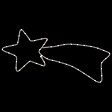 VIDAXL - vidaXL Figures de comète de Noël 48 LED 3 pcs Blanc chaud 65x28 cm - vignette