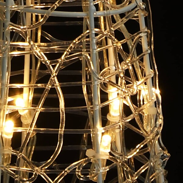 VIDAXL - vidaXL Cône lumineux décoratif pyramide LED acrylique blanc chaud 60cm - large