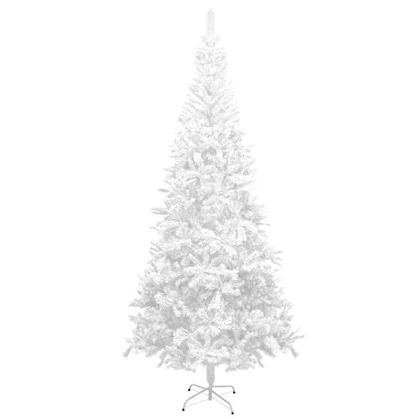 VIDAXL - vidaXL Arbre de Noël artificiel pré-éclairé et boules L 240 cm blanc - large