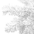 VIDAXL - vidaXL Arbre de Noël artificiel pré-éclairé et boules L 240 cm blanc - vignette
