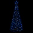 VIDAXL - vidaXL Arbre de Noël cône 200 LED Bleues 70x180 cm - vignette