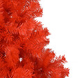 VIDAXL - vidaXL Arbre de Noël artificiel pré-éclairé et boules rouge 210 cm PVC - vignette