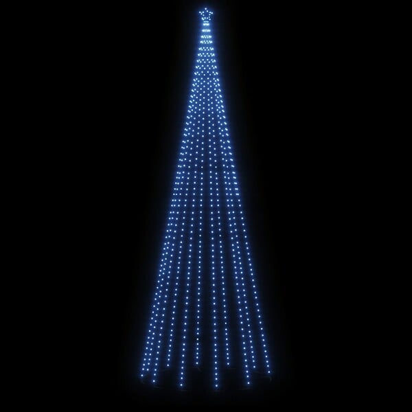 VIDAXL - vidaXL Sapin de Noël avec piquet 732 LED Bleues 500 cm - large