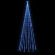 VIDAXL - vidaXL Sapin de Noël avec piquet 732 LED Bleues 500 cm - vignette