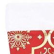 VIDAXL - vidaXL Jupe de sapin de Noël de luxe avec chaussette Rouge 90 cm Tissu - vignette