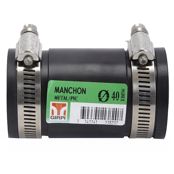 CENTRALE BRICO - Manchon en pvc à compression, femelle / femelle, D.40 - large