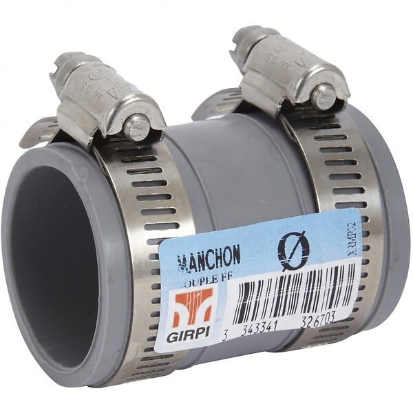 CENTRALE BRICO - Manchon en pvc à compression, femelle / femelle, D.32 - large