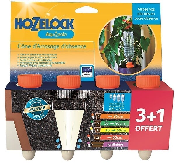 HOZELOCK - Cône d'arrosage céramique - Aquasolo Small - 7cl orange - large
