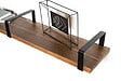 CENTRALE BRICO - Equerre Style industriel en acier mat noir, H.10.6 x P.21 cm - vignette