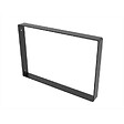 CENTRALE BRICO - Equerre Style industriel en acier mat noir, H.31.1 x P.21 x Ep. 0,3 cm - vignette