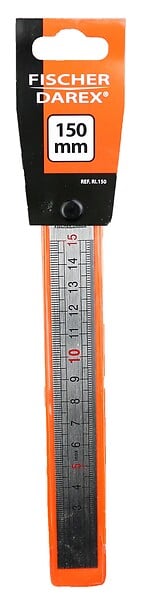 FISCHER DAREX - Réglet inox 150 mm - large