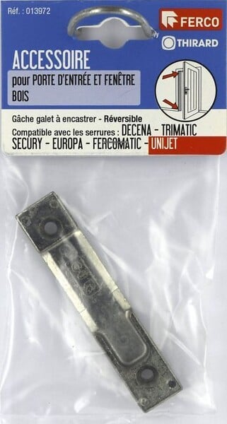 FERCO - Gache galet 85x17x10mm - reversible - large