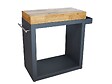 ARTISS DESIGN - Meuble multifonction graphite avec tablette bois 80 x 45 x 91 cm - Artiss - vignette