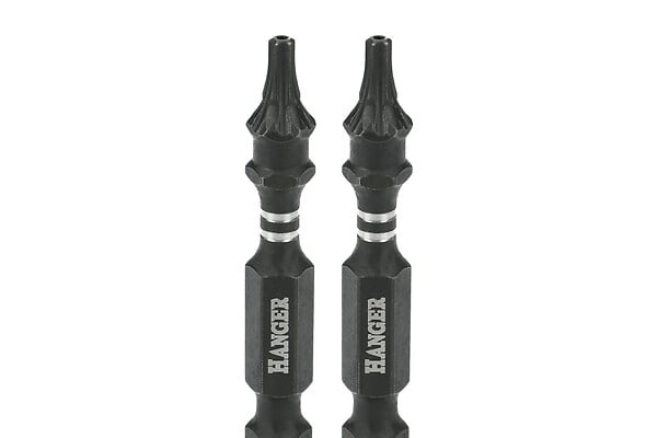 HANGER - 2 embouts impact 1/4'' étoile percée TTX20 longueur 50mm - HANGER - 134068 - large