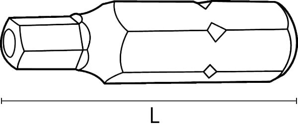 ACTON - Embout hexagonal + téton 4 x 25 mm - ACTON - 360654 - large