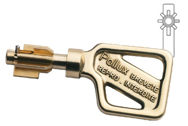 POLLUX - Jeu de cylindre à  double pompe HB longueur de 57,5mm à  7 ailettes - POLLUX - 970705 - large