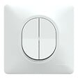 SCHNEIDER ELECTRIC - Ovalis - Monobloc - Double va et vient - 10AX - Blanc - vignette