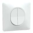 SCHNEIDER ELECTRIC - Ovalis - Monobloc - Double va et vient - 10AX - Blanc - vignette