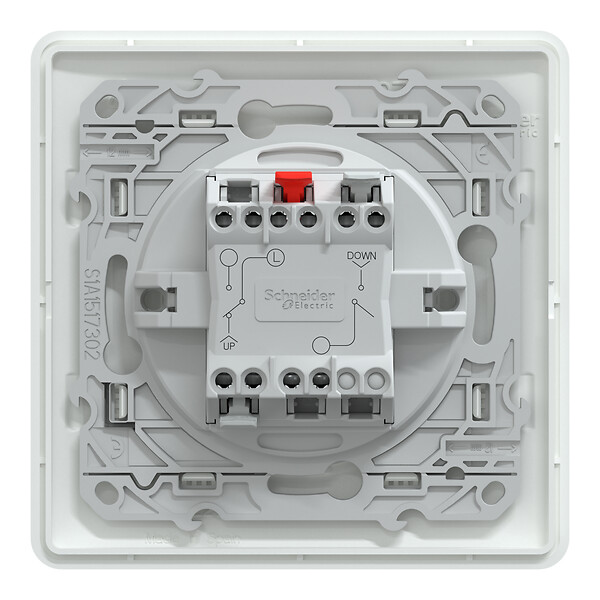 SCHNEIDER ELECTRIC - Ovalis - Monobloc - Interrupteur 2 boutons pour volet roulant- 6AX - B - large