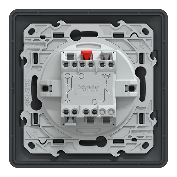 SCHNEIDER ELECTRIC - Interrupteur volet roulant - Ovalis - Anthracite - 6AX - large